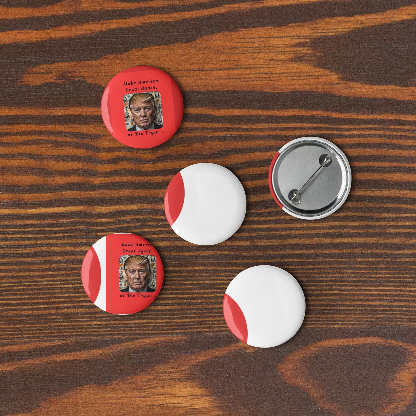 Trump MAGA Set of pin buttons